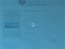 Tablet Screenshot of oaregion6.org